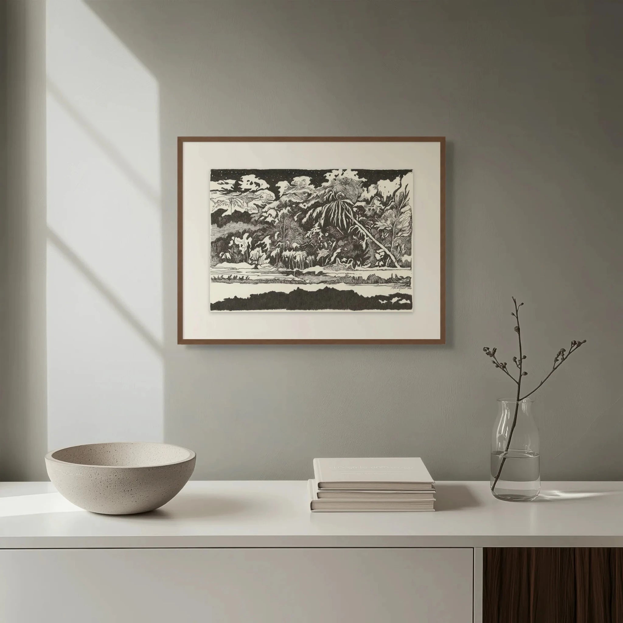 Landscape at Night (2026),Original Artwork - Andrew Kayser Editions