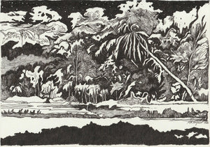 Landscape at Night (2026),Original Artwork - Andrew Kayser Editions
